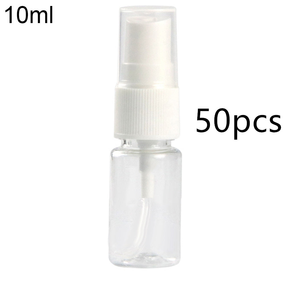 Clear plastic spray bottle