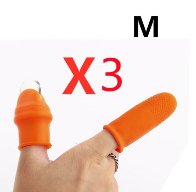 Silicone Thumb Knife Finger Protector Gears Cutting Vegetable Harvesting Knife Pinching Plant Blade Scissors Garden Gloves