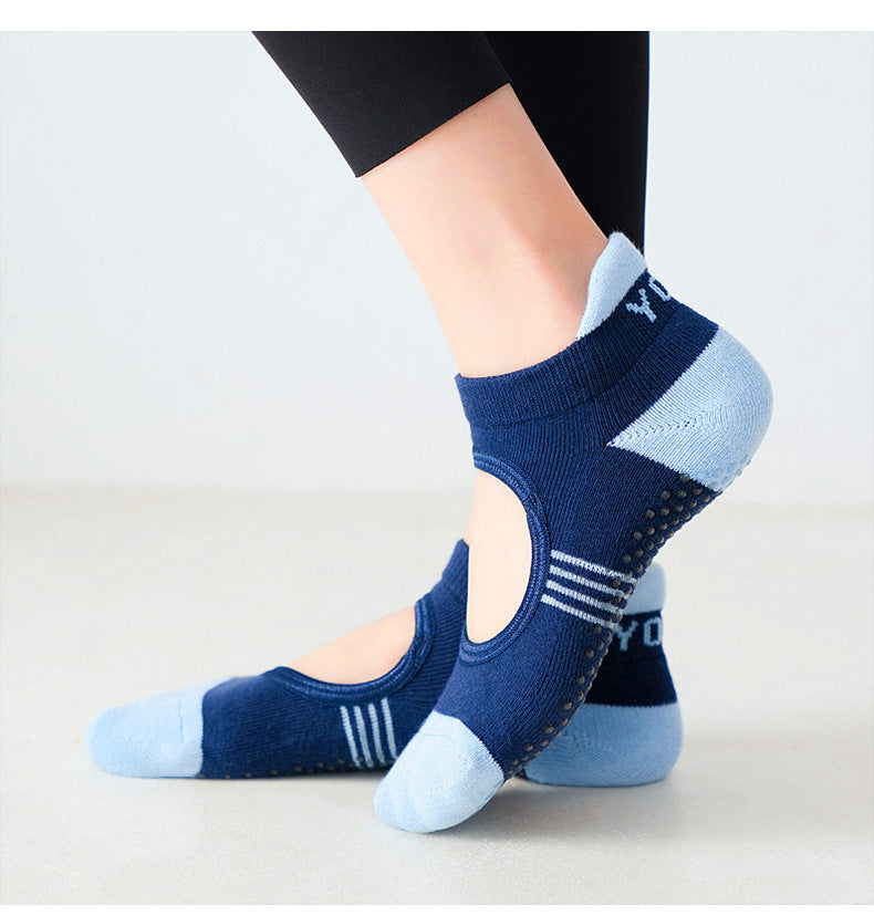 Towel Bottom Combed Cotton Yoga Sports Fitness Pilates Terry Socks