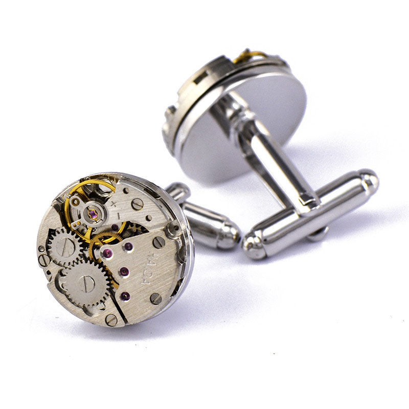 Mechanical Movement French Shirt Cufflinks