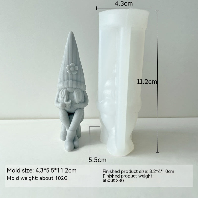 DIY Plaster Easter  Candle Silicone Mold