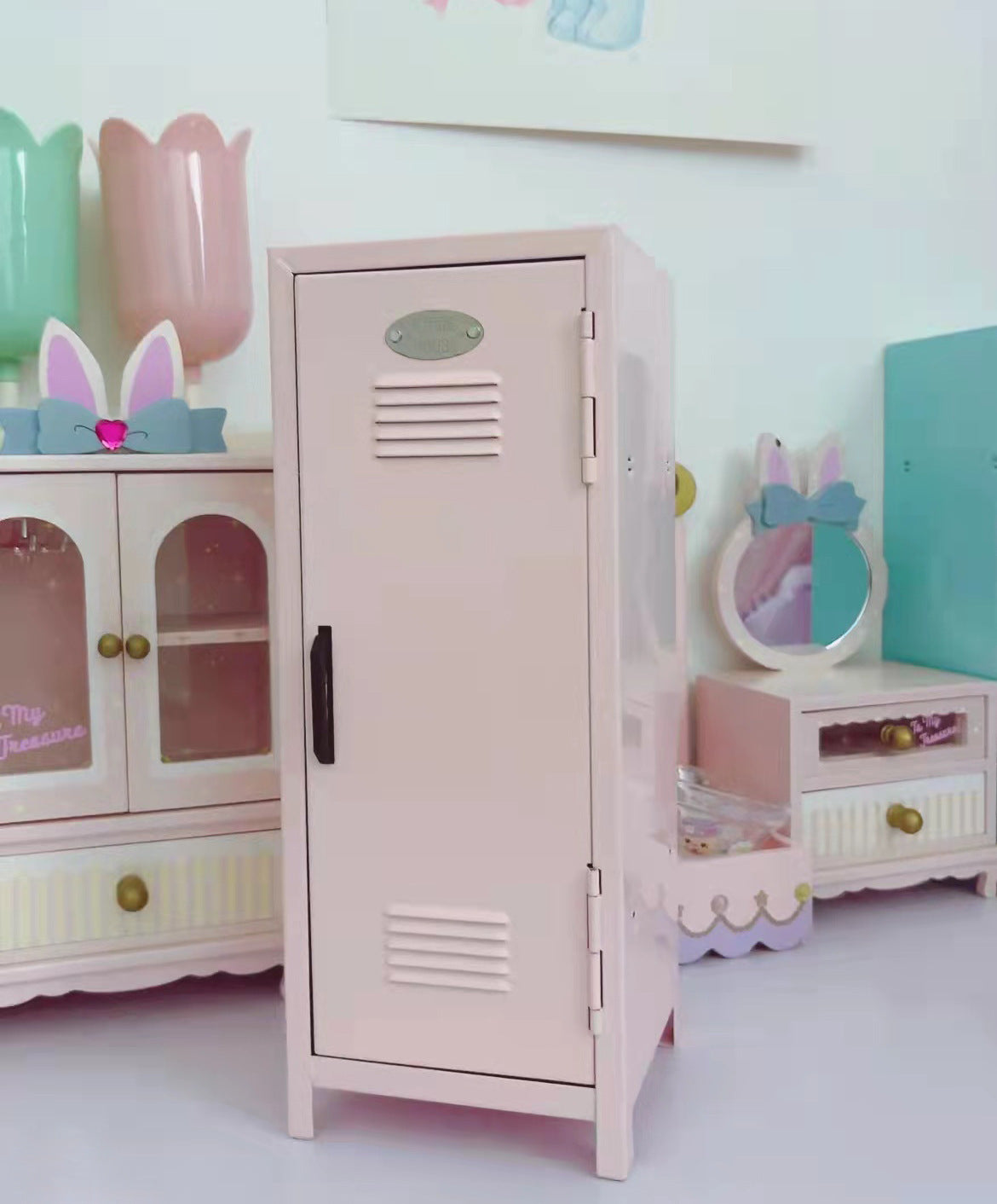 New Etude House Desktop Storage Iron Cabinet