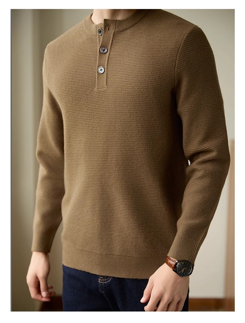 Men's American-style Business Casual All-match Pullover Sweater