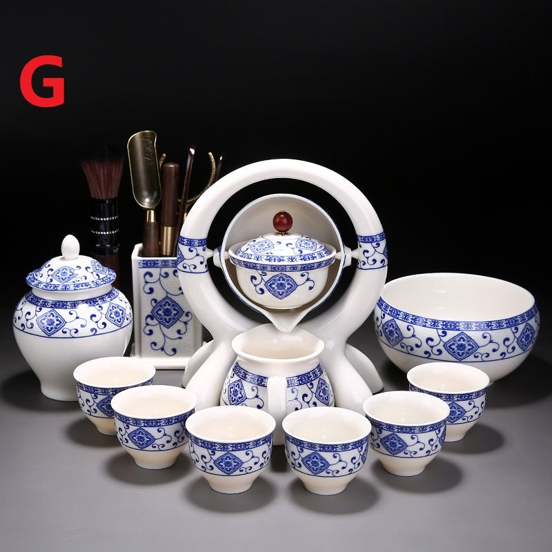 Blue And White Ceramic Creative Teapot Teacup Set