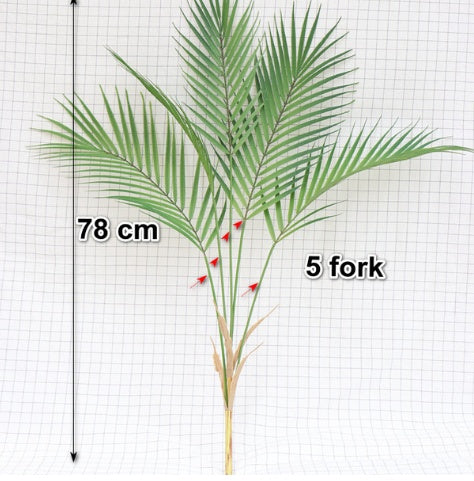 88 CM Green Artificial Palm Leaf Plastic Plants