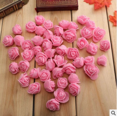 50 Packs Of Simulated PE Rose Foam Flower Handmade Candy Box Foam Rose