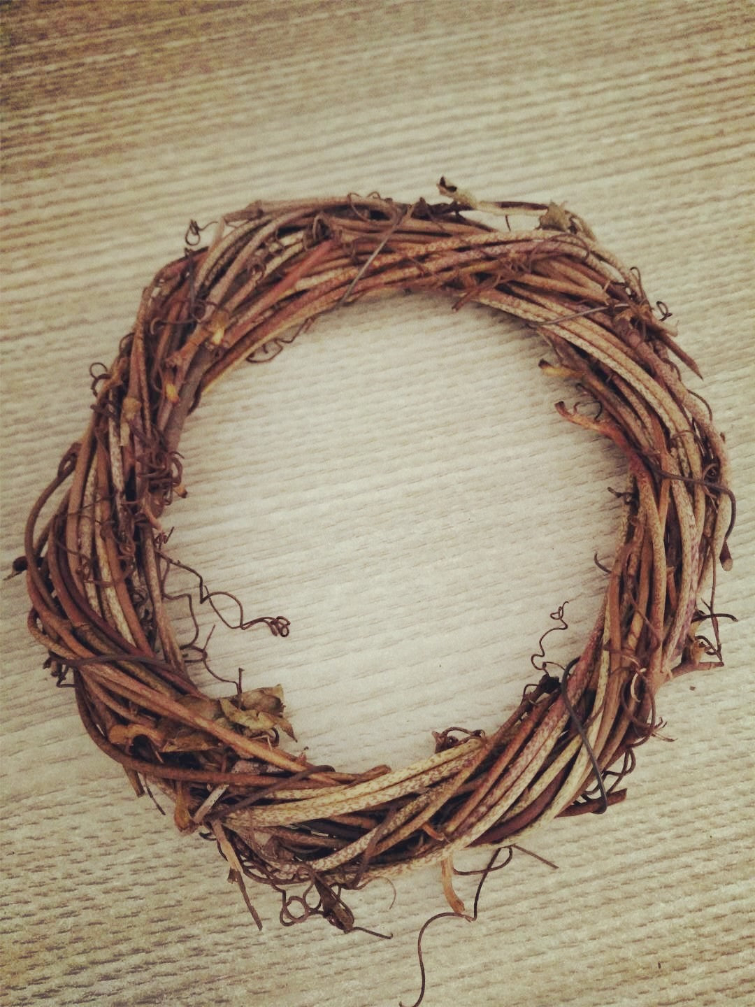 DIY Home Decor Natural Rattan Wreath