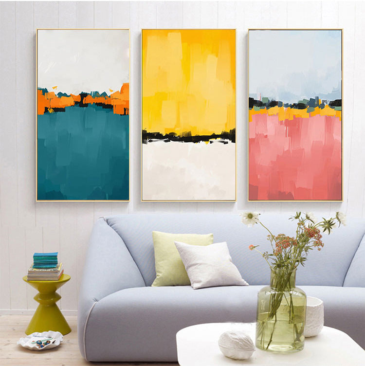 Colorblock Modern Minimalist Canvas Painting