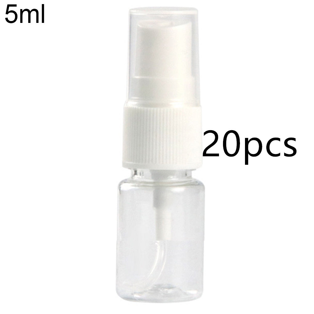 Clear plastic spray bottle