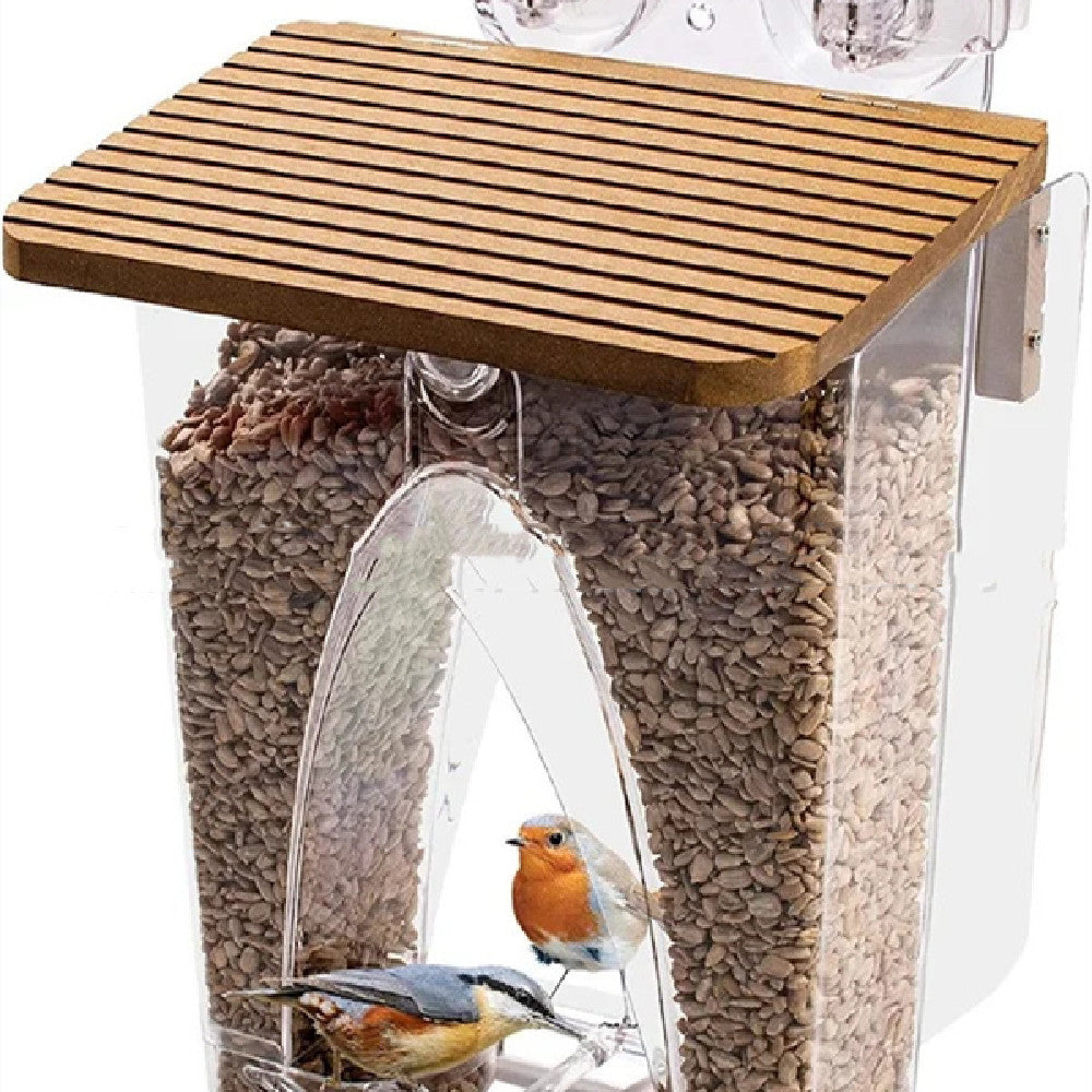 Gardening Acrylic Double-channel Feeder