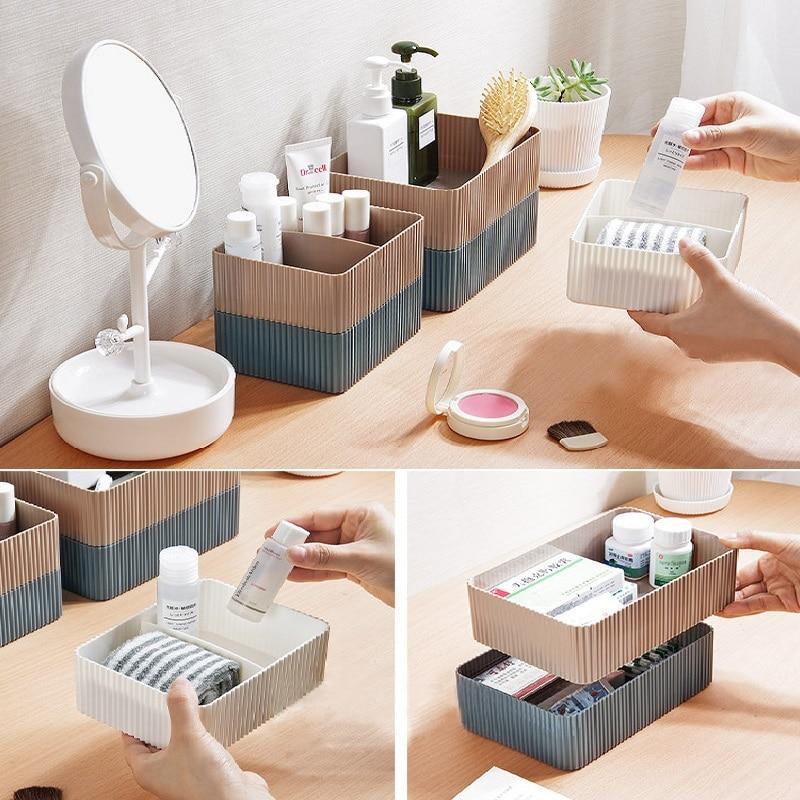 Desktop plastic storage box