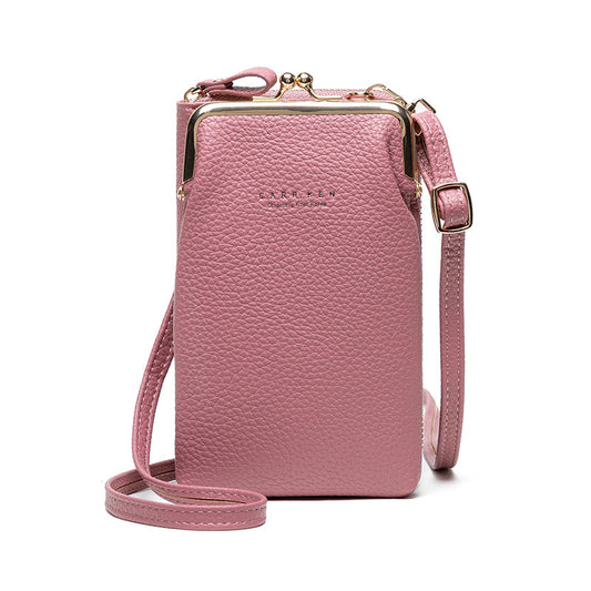 Women's vertical shoulder phone bag