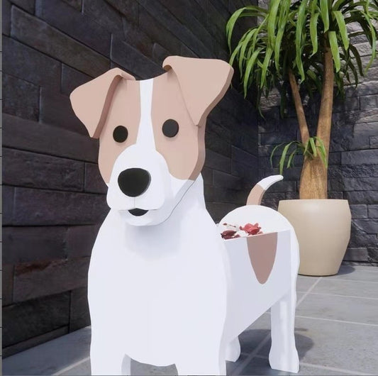 Flower Pot Pet Dog Potted Garden Decoration