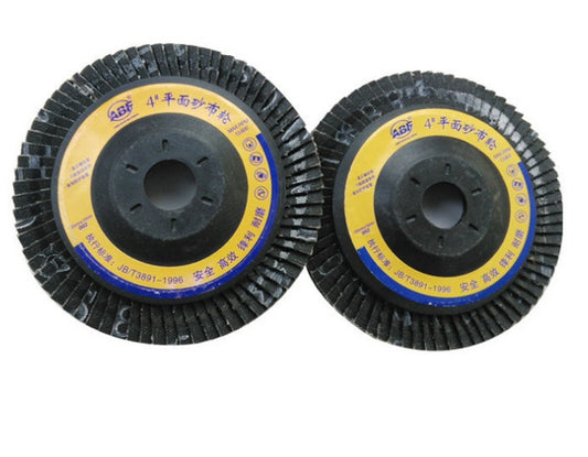 Flat abrasive cloth wheel