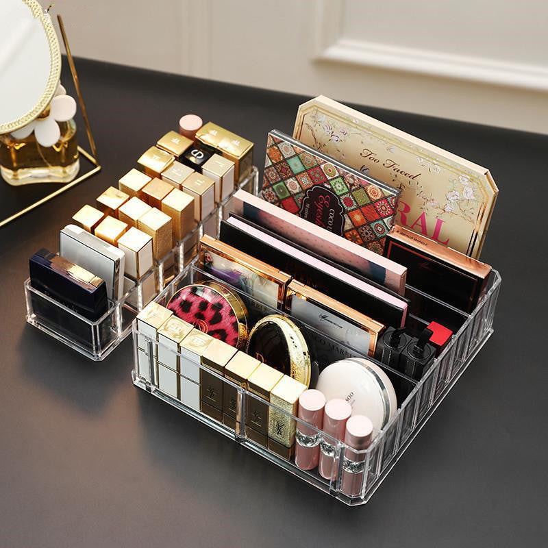 Acrylic cosmetic finishing box air cushion blush stand partition