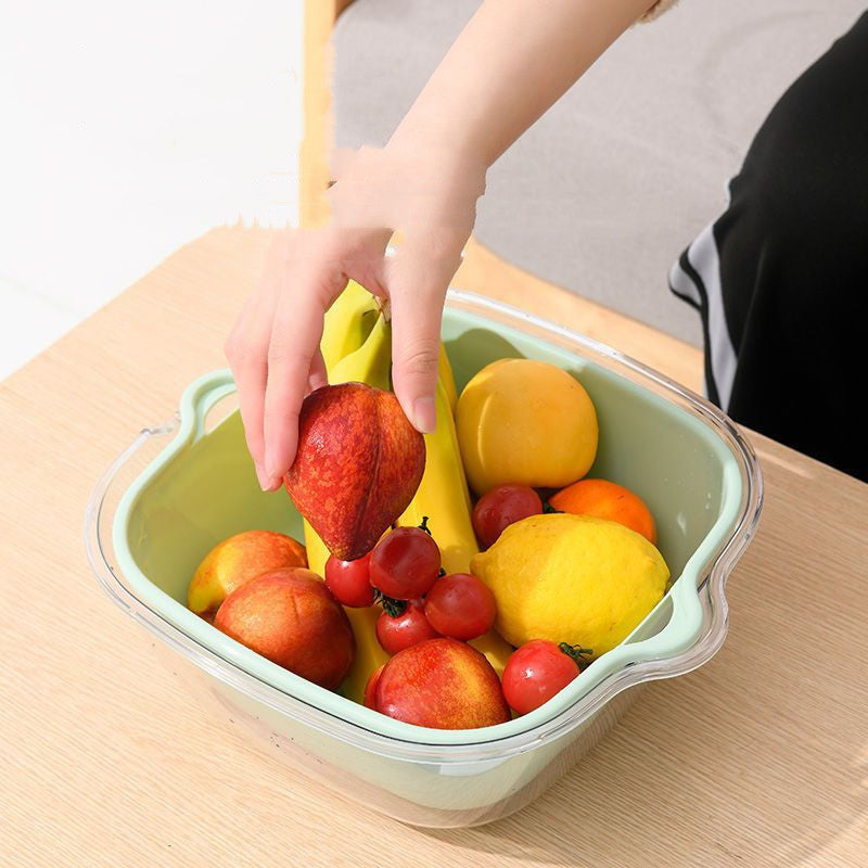 Stylish Multifunctional Double Drainer Basket For Household Use