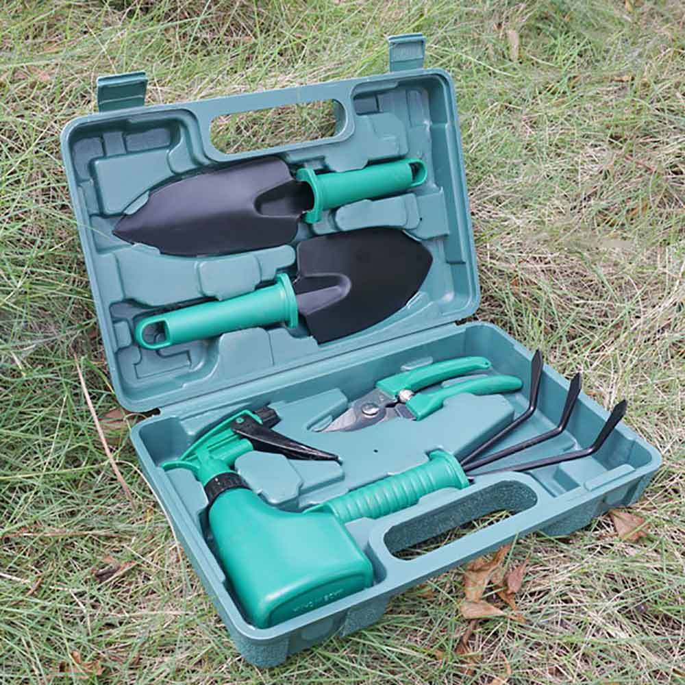 Five-piece Garden Tool Plastic Box Plastic Garden Tool Set