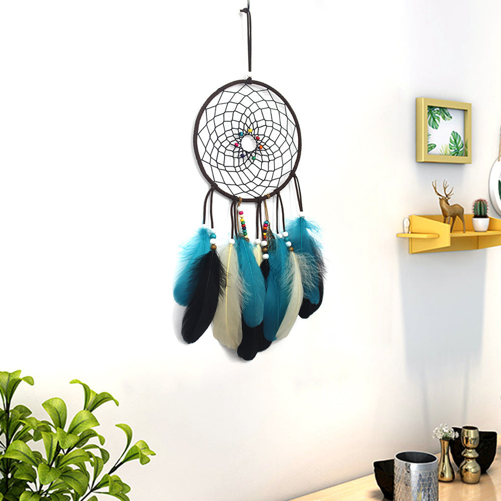 Dark And Retro Home Dream Catcher Pendant