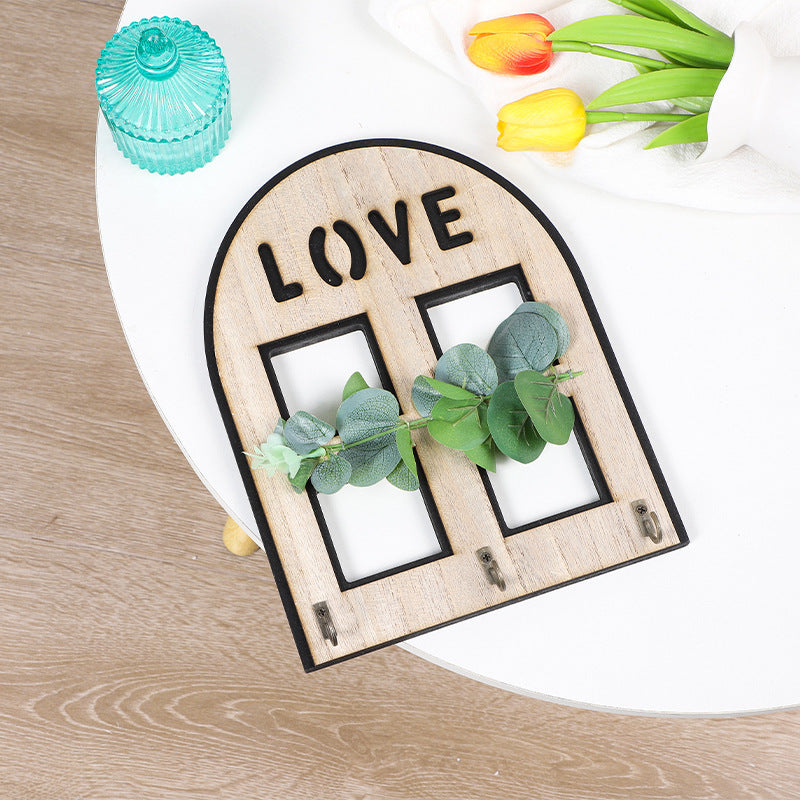 Living Room Wooden Window Decoration