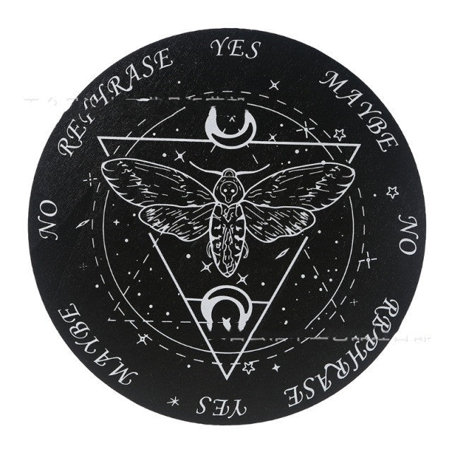 Black And White Seven-star Array On Wooden Plate