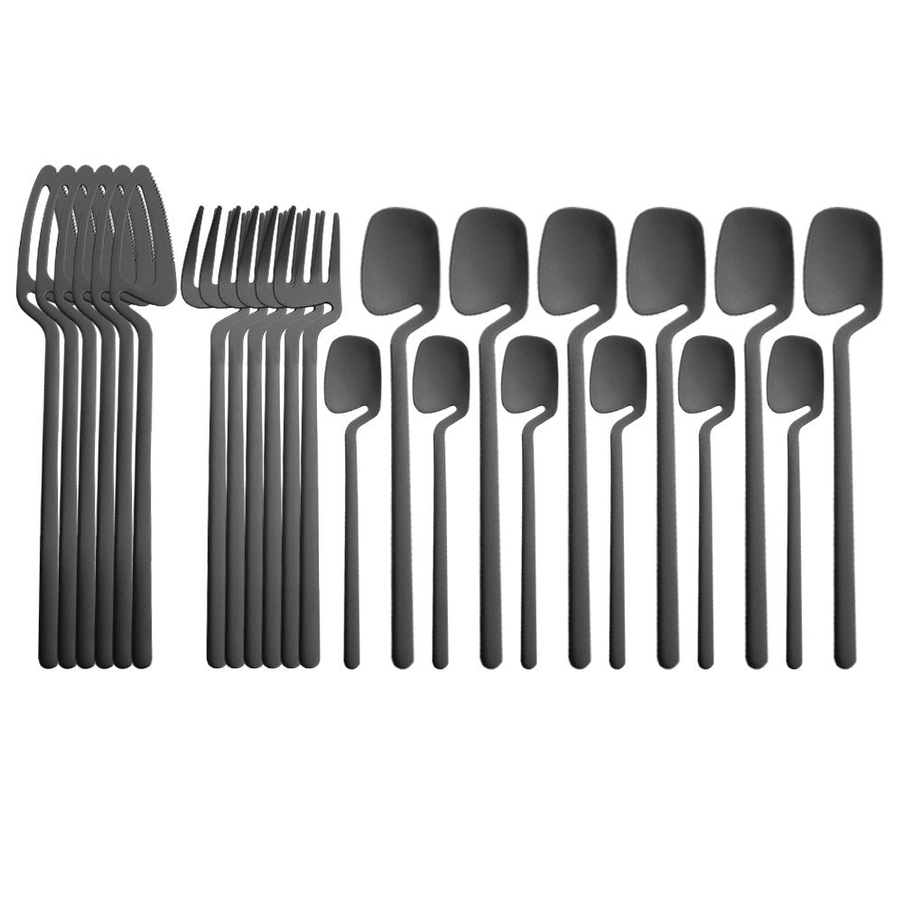 24 Piece Set Of Stainless Steel Cup Hanging Tableware