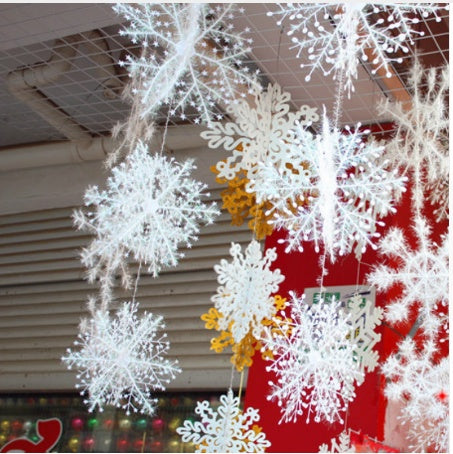 Christmas Snowflakes Christmas Decorations Activity Goods Three-dimensional Snowflake Strings