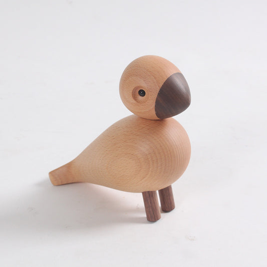 Solid wood bird