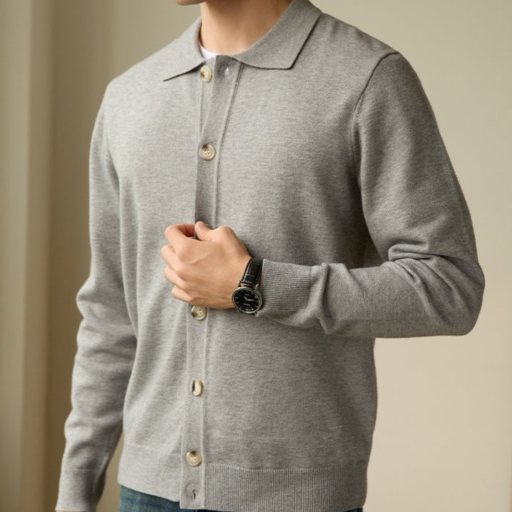 Men's Long Sleeved Yuppie Casual Versatile Knitted Sweater