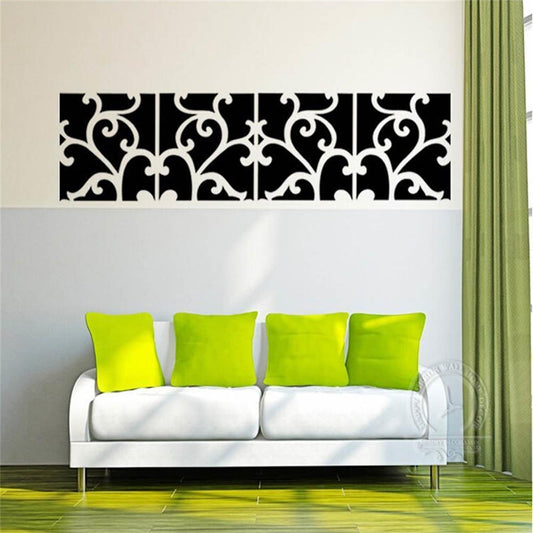 3D Creative Mirror Wall Sticker Acrylic Pattern Style