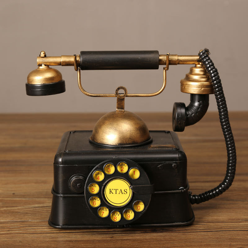 European Style Wrought Iron Telephone Ornaments