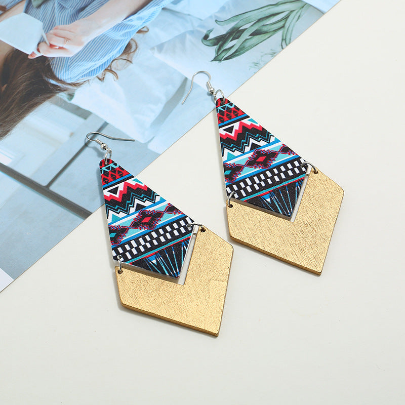 Wooden earrings