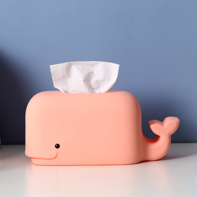 Creative Silicone Cute Cartoon Tissue Box Desktop Phone Holder