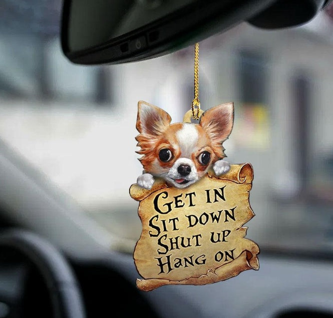 Car Pendant Sleeping Dog Angel Home Decor Acrylic Showcase Hanging Ornaments For Doors