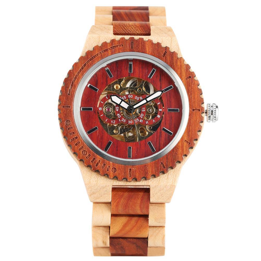 Automatic wooden Watch