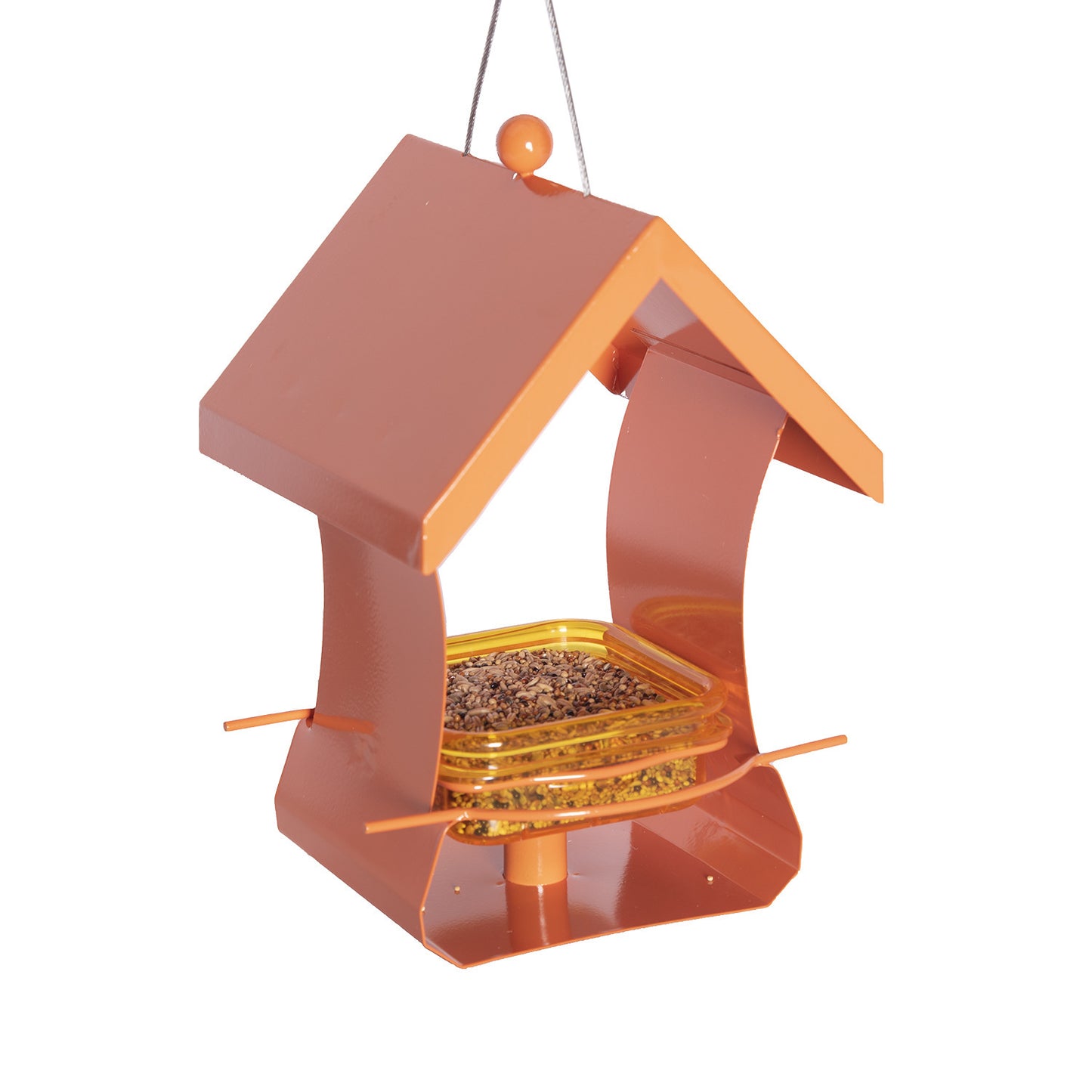 Outdoor Hanging Metal Bird Feeder Garden