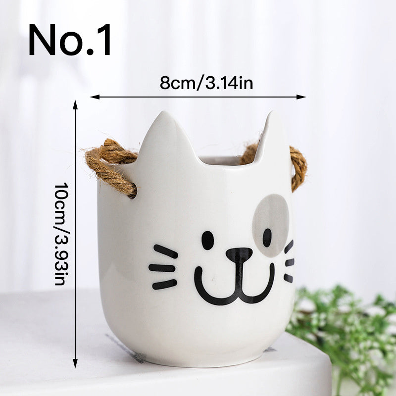 Simple Outdoor Gardening Animal Flower Pot Hanging Potted Plant