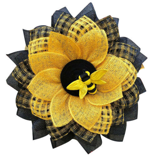 Bee Sunflower Wreath Wall Entrance Door Pendant