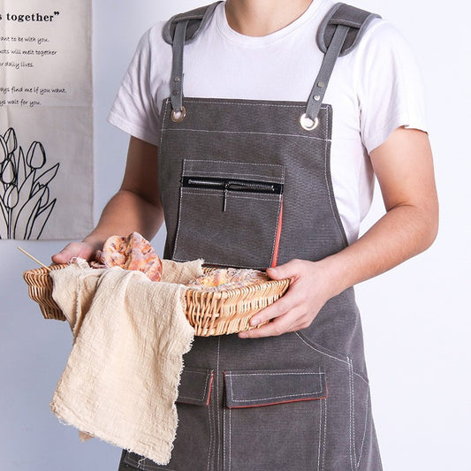 Apron Canvas Gardening Carpenter Hand-made Barber Restaurant Work Clothes