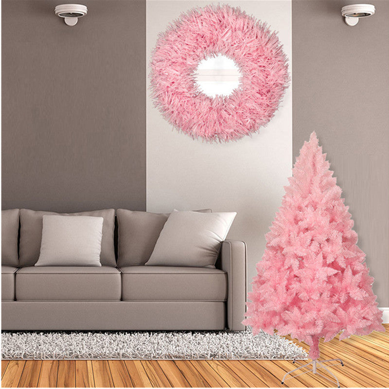 Christmas pink pointed gradient christmas tree