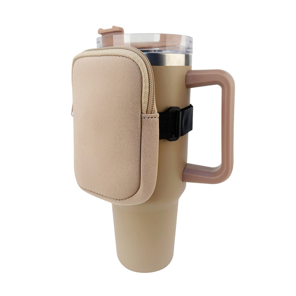 New Neoprene Cup Body Bag 40oz Water Cup Out Portable Small Bag Cow Multi-functional Key And COIN Case