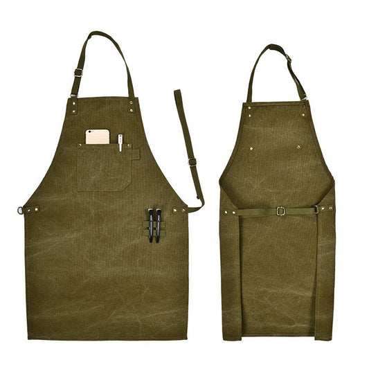 Barber Baking Coffee Shop Gardening Thickened Canvas Apron