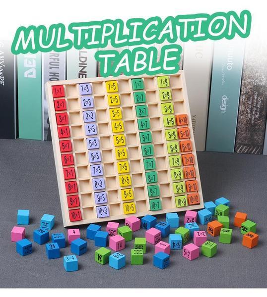 Wooden Montessori Multiplication Table