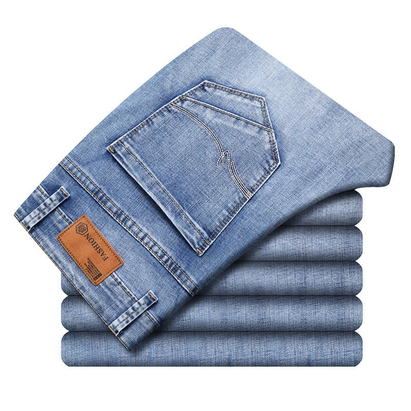 Men's Straight Stretch Casual Jeans