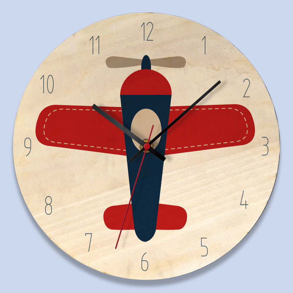 Wooden retro wall clock