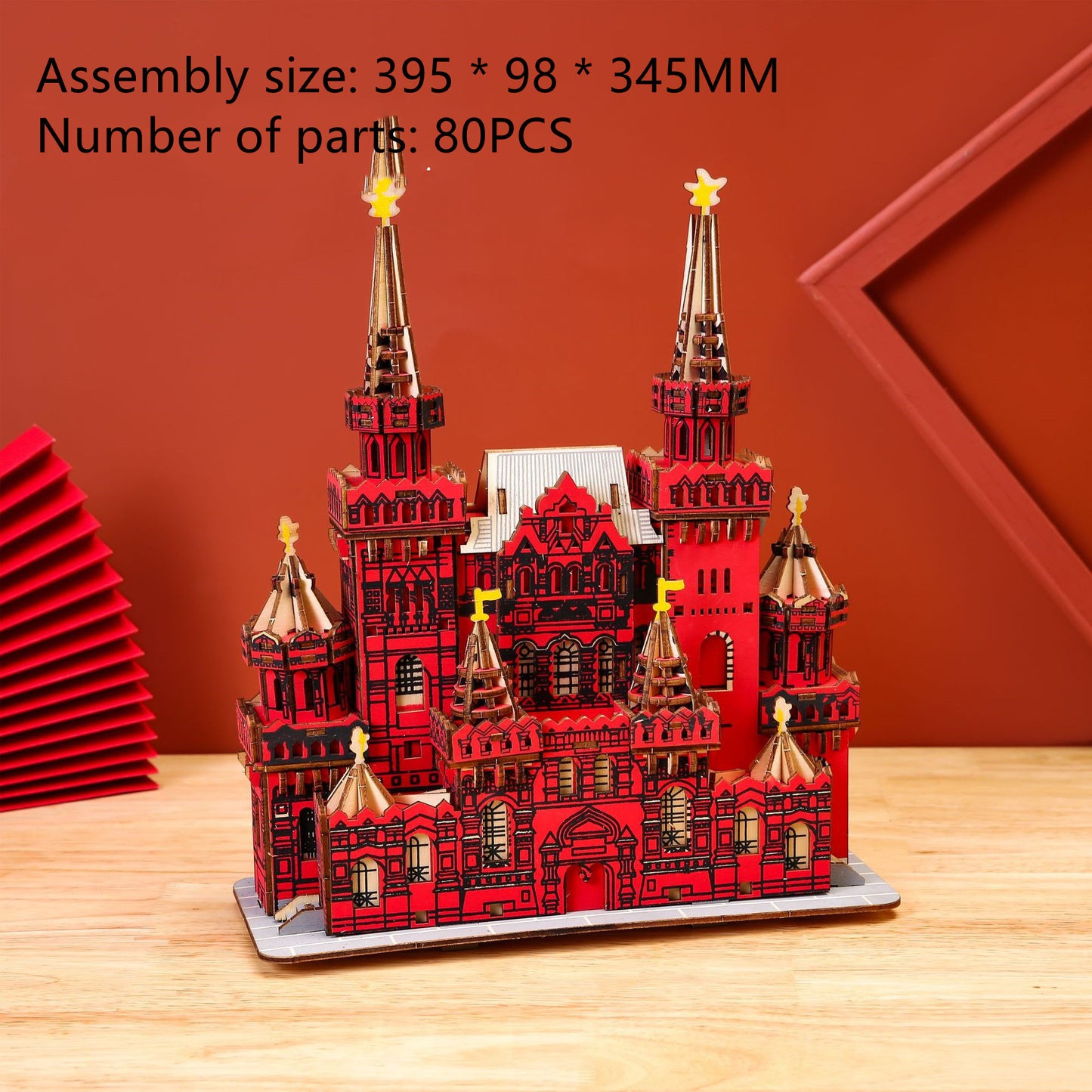 3D Three-dimensional Wooden Jigsaw Puzzle Building Wooden Model Decoration