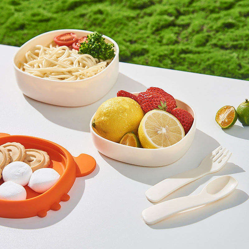 New Children's Outgoing Supplementary Food Bowl Portable Tableware Set