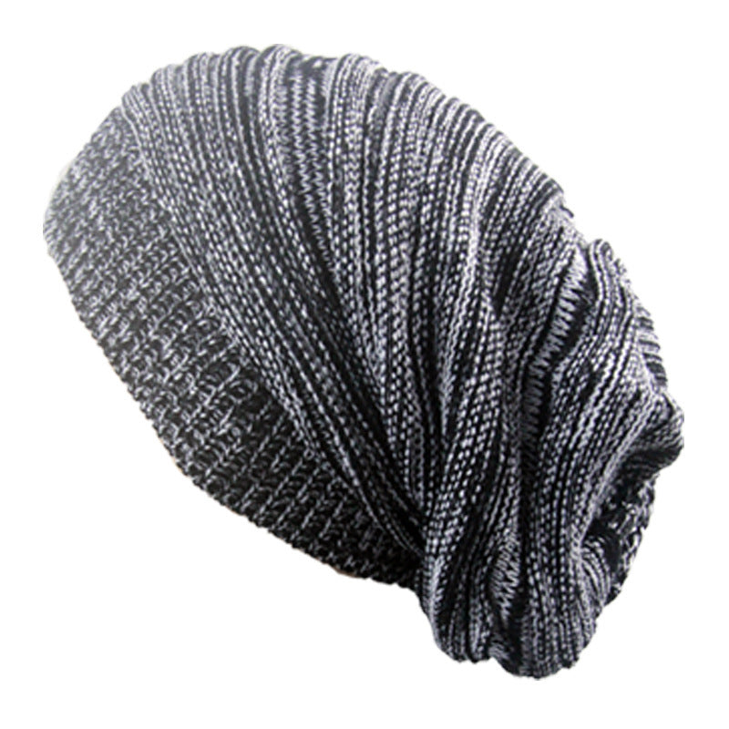 Two-color Melaleuca Pleated Warm Pullover Pile Hat