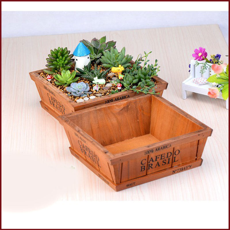 Gardening Wooden Hand-made Flower Maker Glove Box