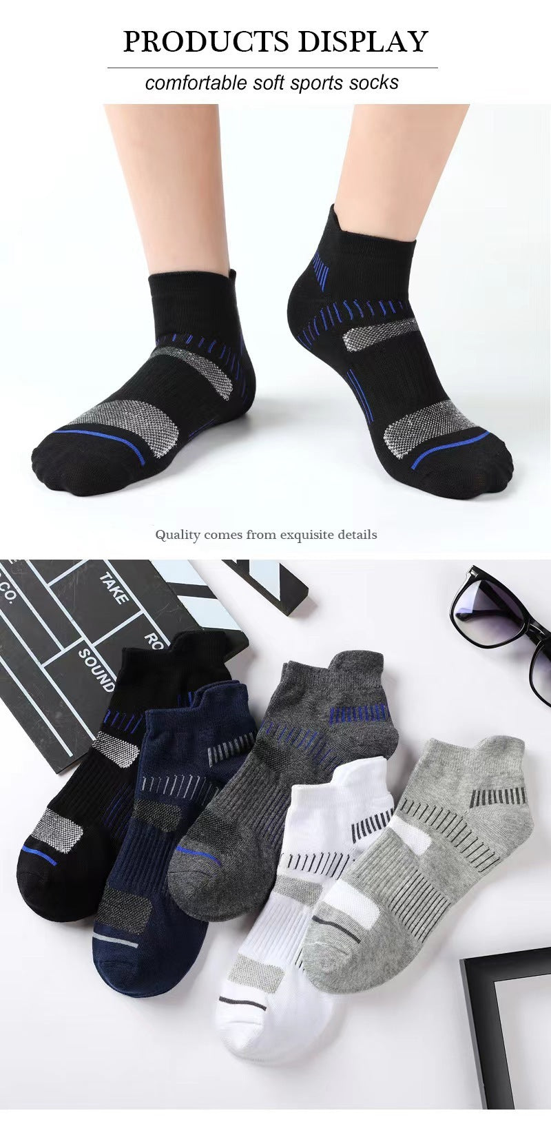 Mesh Cotton Sweat Wicking And Breathable Sports Socks