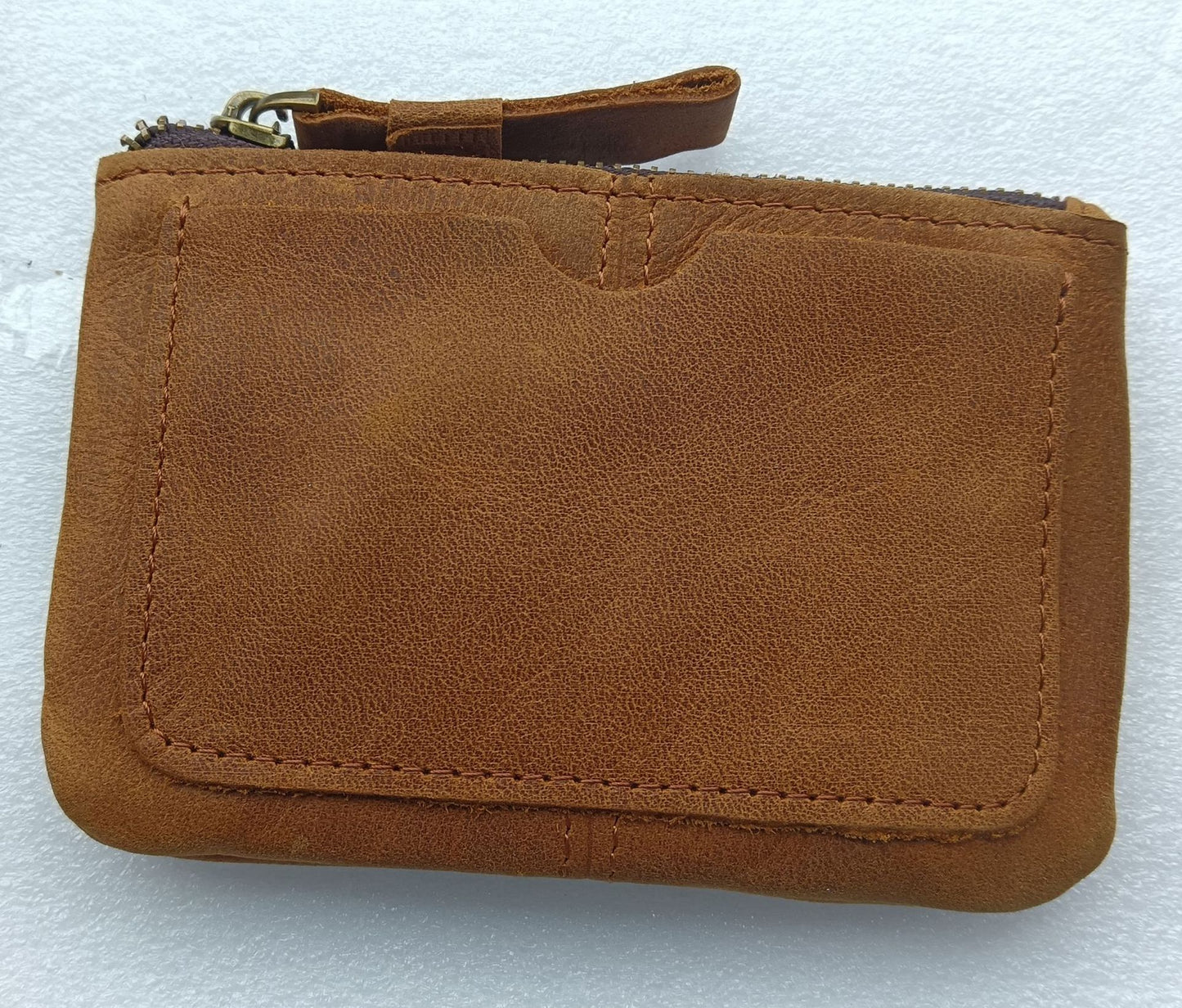 Men's Retro Crazy Horse Leather Coin Purse